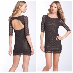 🔴 5 for $25! Free People Mini Dress Holly's Lace Bodycon Scalloped Sz XS